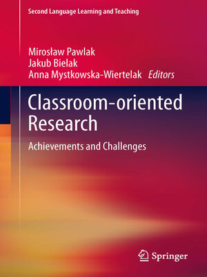 cover image of Classroom-oriented Research
